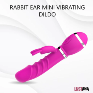 Rabbit Ear Mini Vibrating Dildo