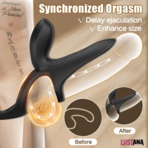 Vibrating 3-in-1 Penis Ring